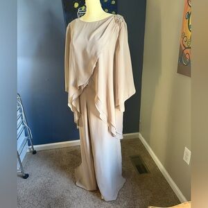 3 pc taupe pantsuit size 18W